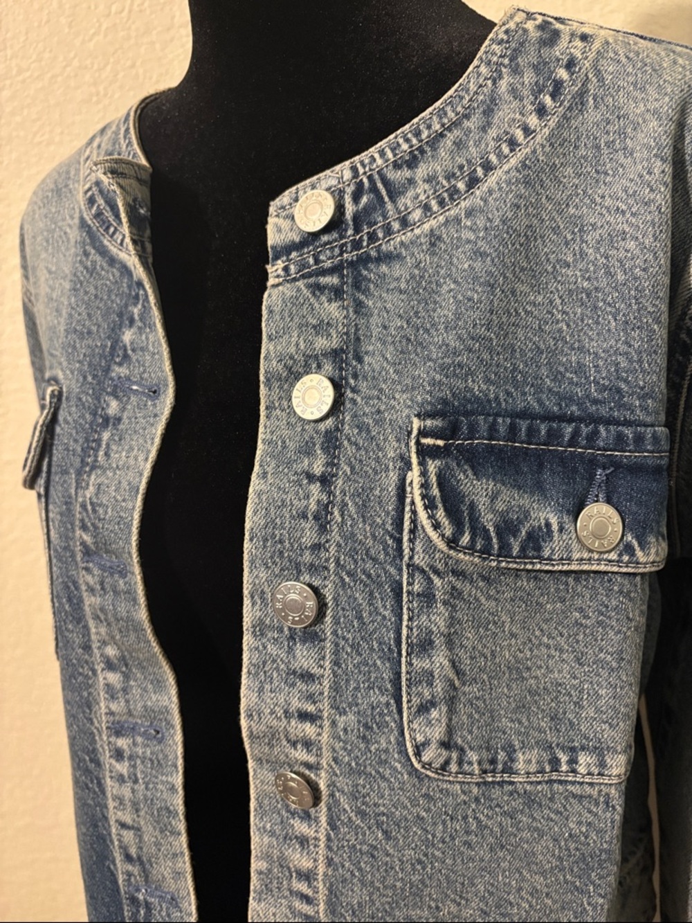 $278 Rails Capistrano Jacket Desert Sky Studded Denim Pocketed Jacket - Picture 6 of 14